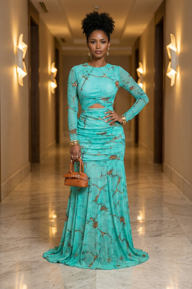 Aqua Muse Dress