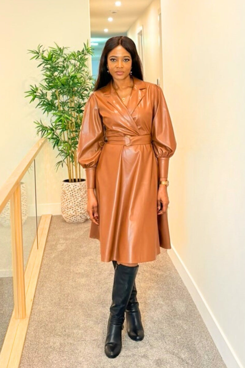 Tessa Leather Dress