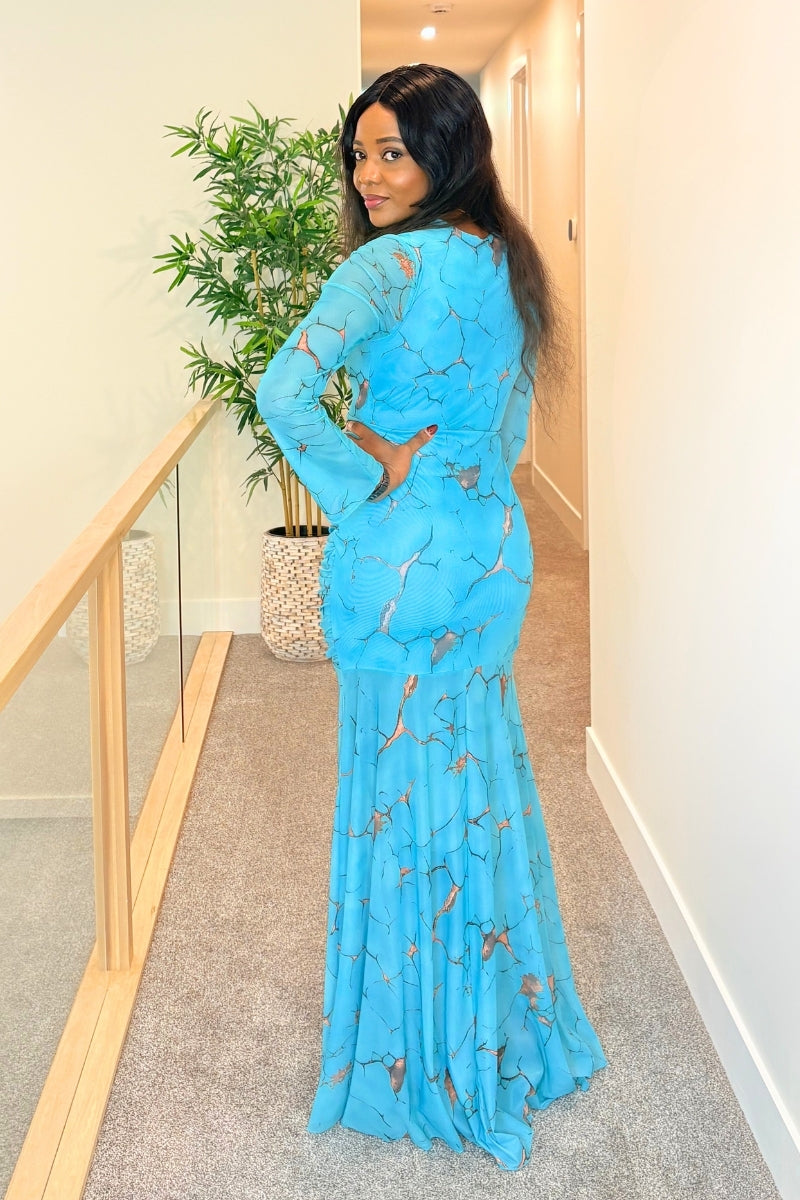 Aqua Muse Dress