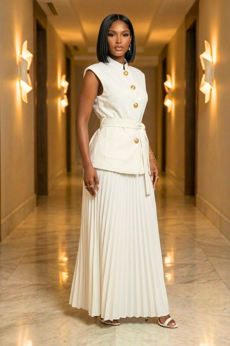 Alessia Pleated Set