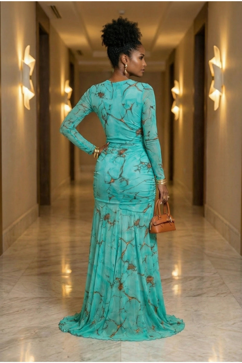 Aqua Muse Dress